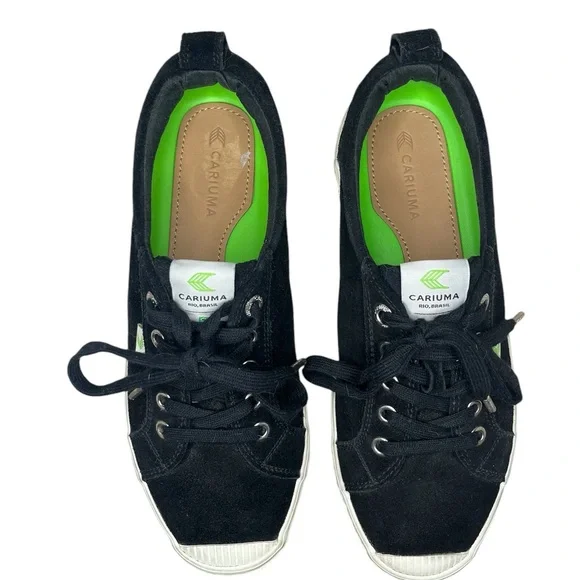 Cariuma OCA low black suede sneakers Sz 8 - Picture 2 of 10